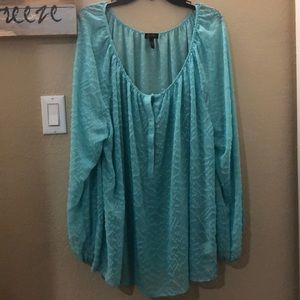 Chiffon peasant top